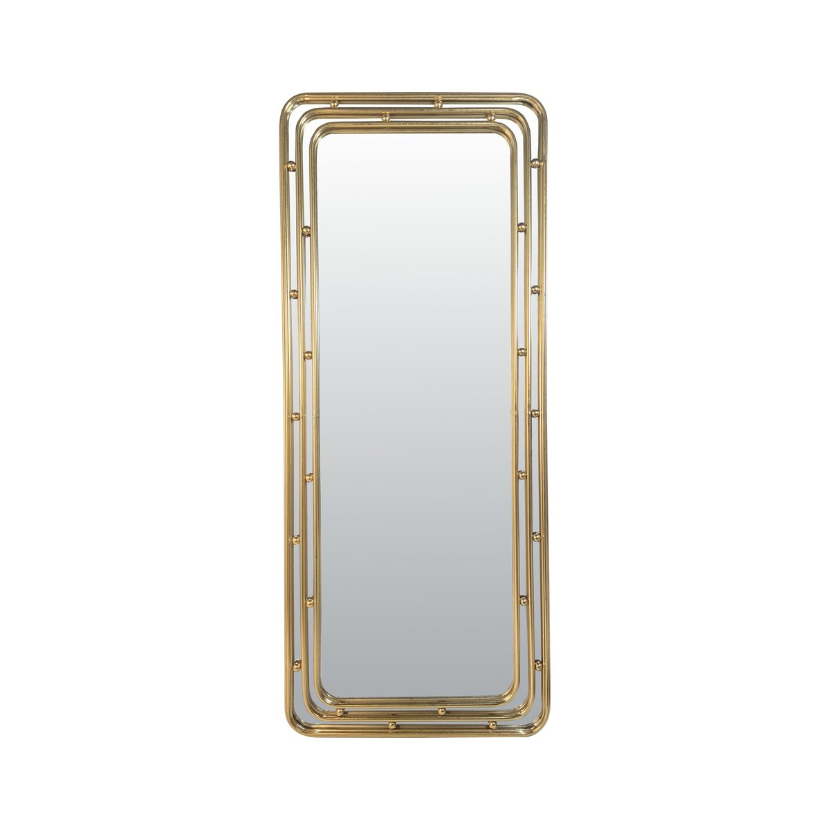 Miroir métal arrondi 50x120cm or, EMDE