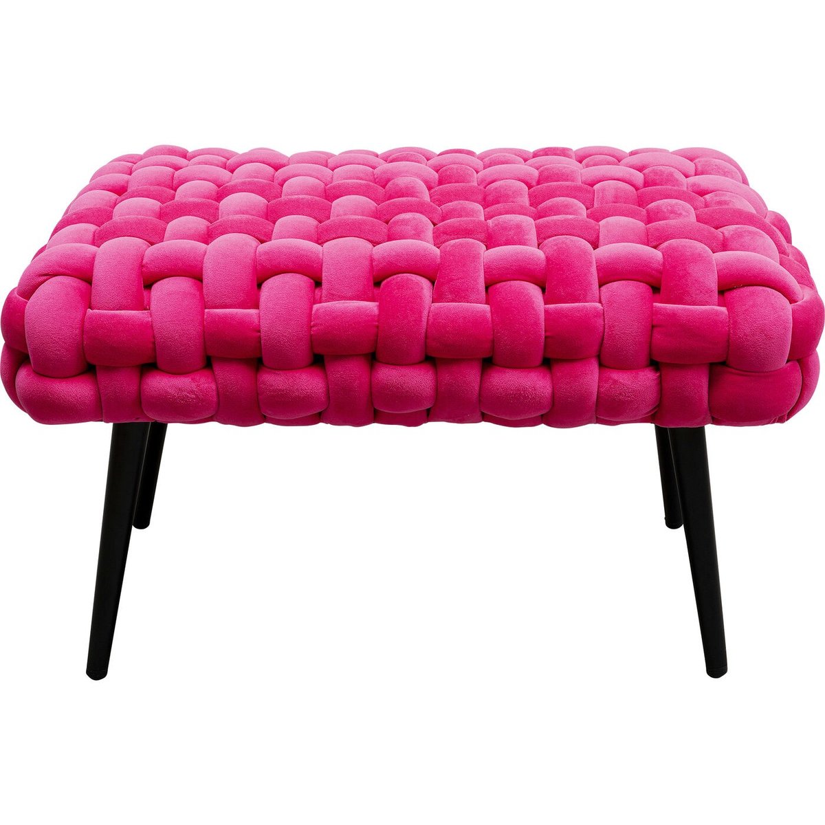 Banc en velours, WEAVE rose, KARE DESIGN