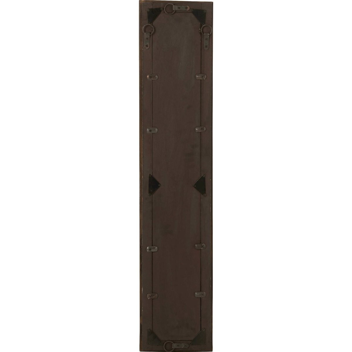 Miroir mural rectangulaire en bois slim bois marron naturel chaleureux, RECOLLECTION
