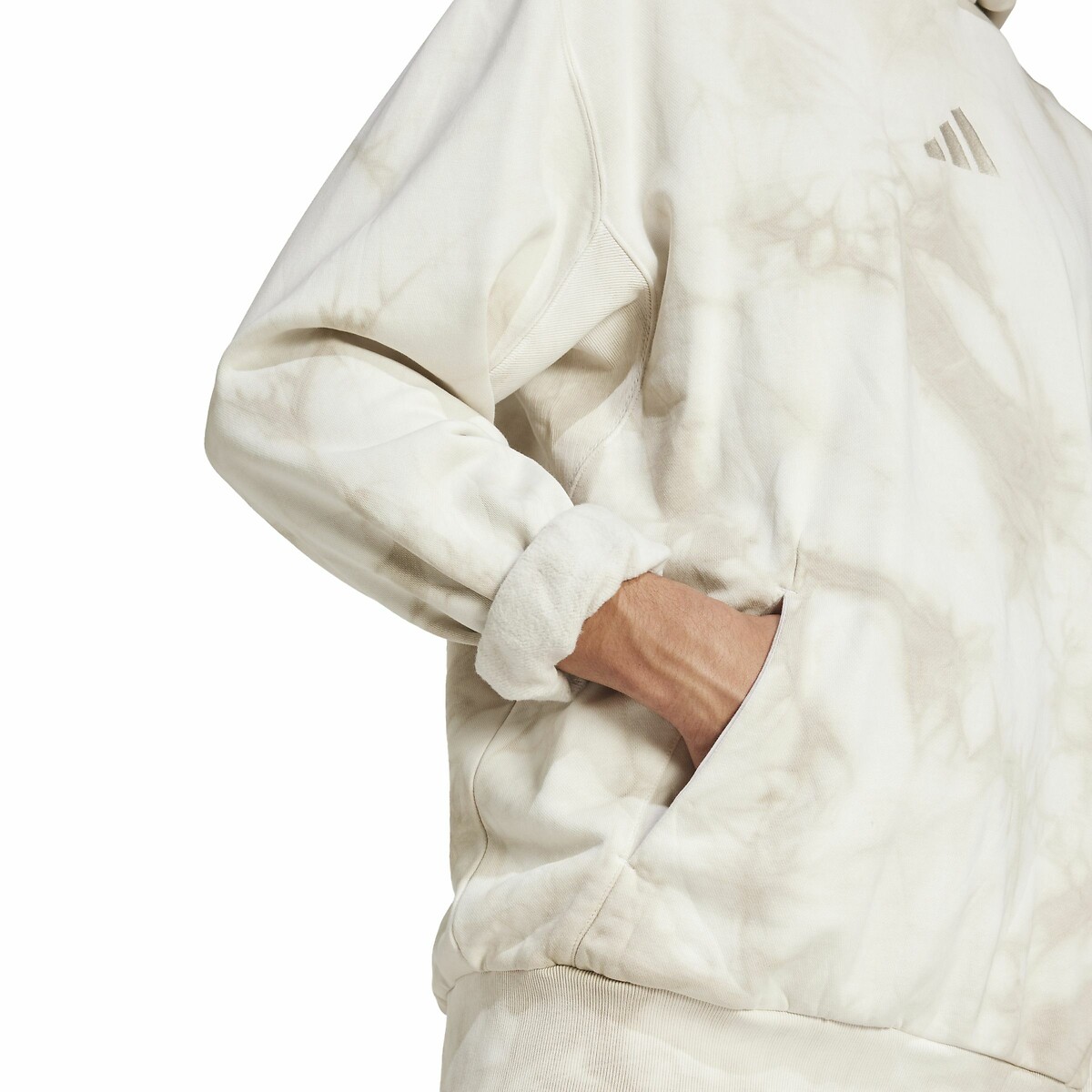 Kapuzensweatshirt in Tie & dye-Optik beige, ADIDAS SPORTSWEAR