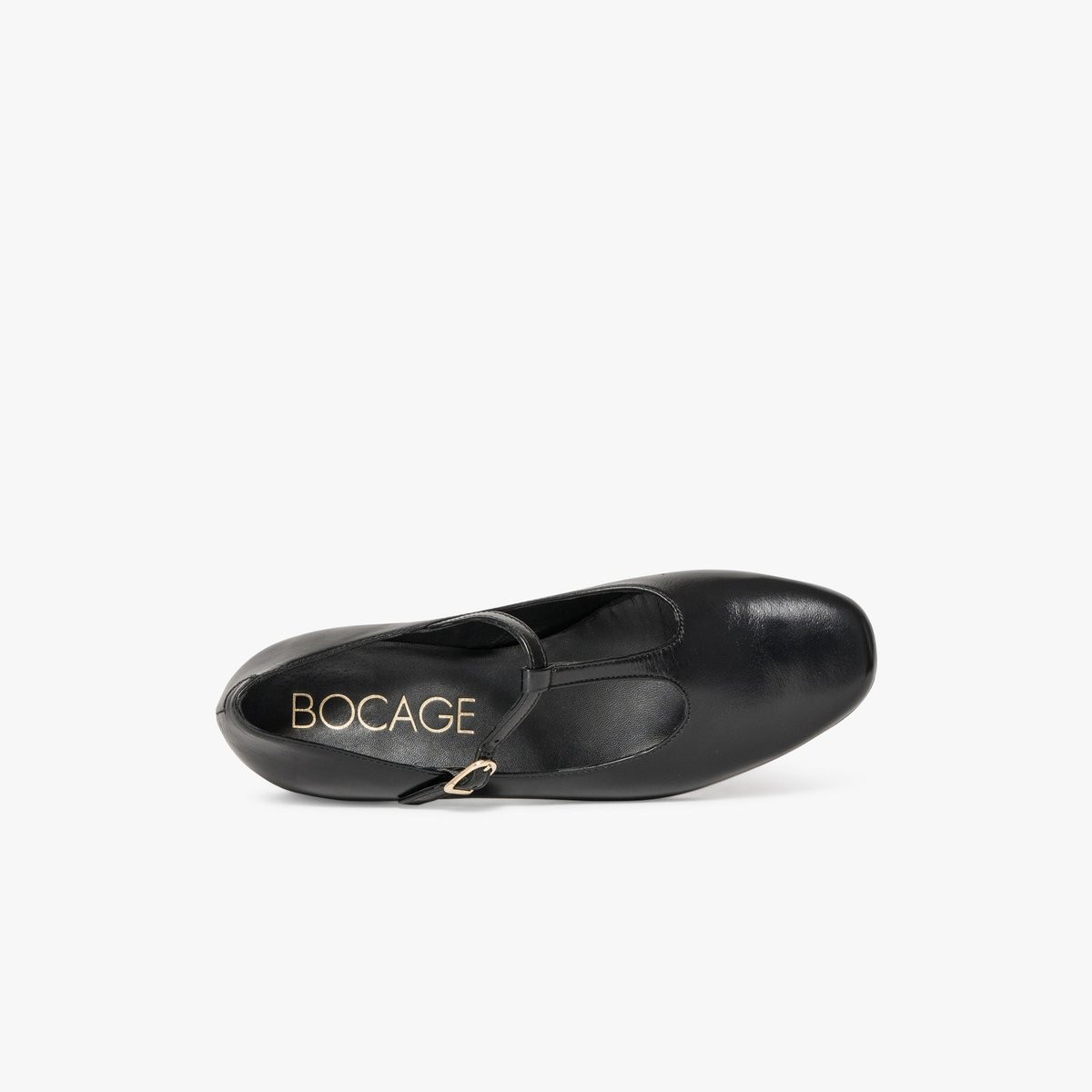 Ballerine en cuir BEA noir, BOCAGE