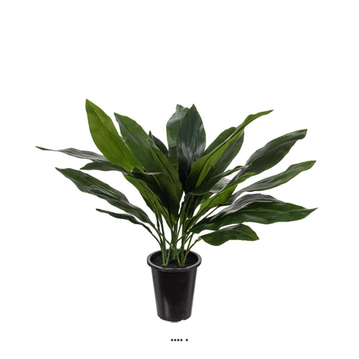 Aspidistra artificiel en pot, feuillage dens vert, ARTIFICIELLES