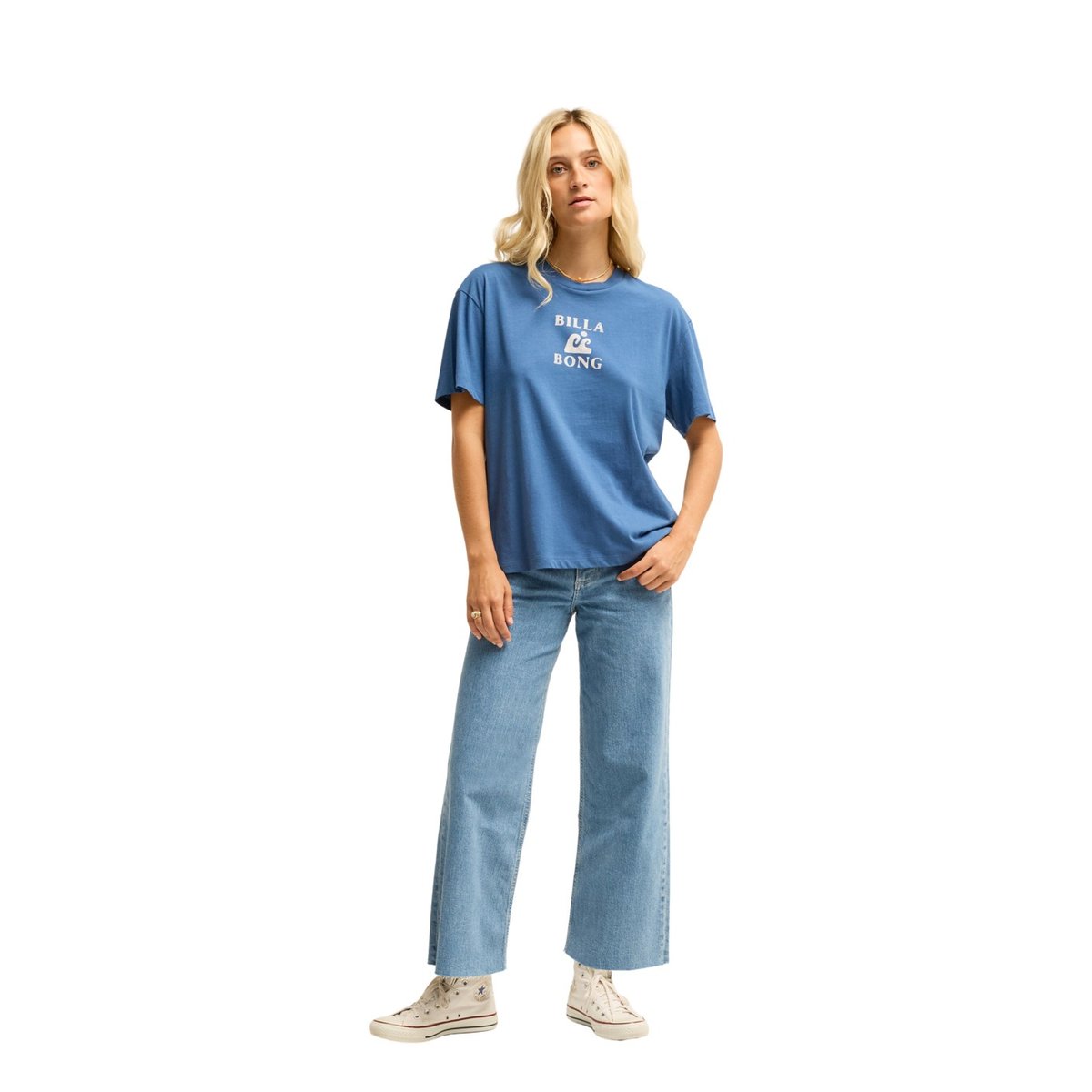 T shirt manches courtes SURFING IN TOWN bleu true navy, BILLABONG