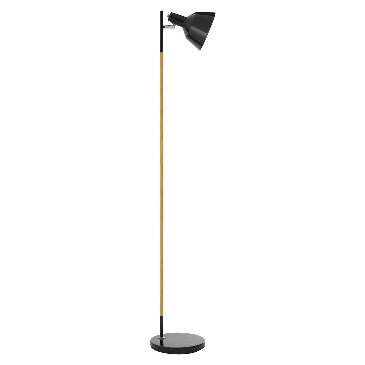 Brant Scandi-Style Contemporary Floor Lamp in Black black, SO'HOME