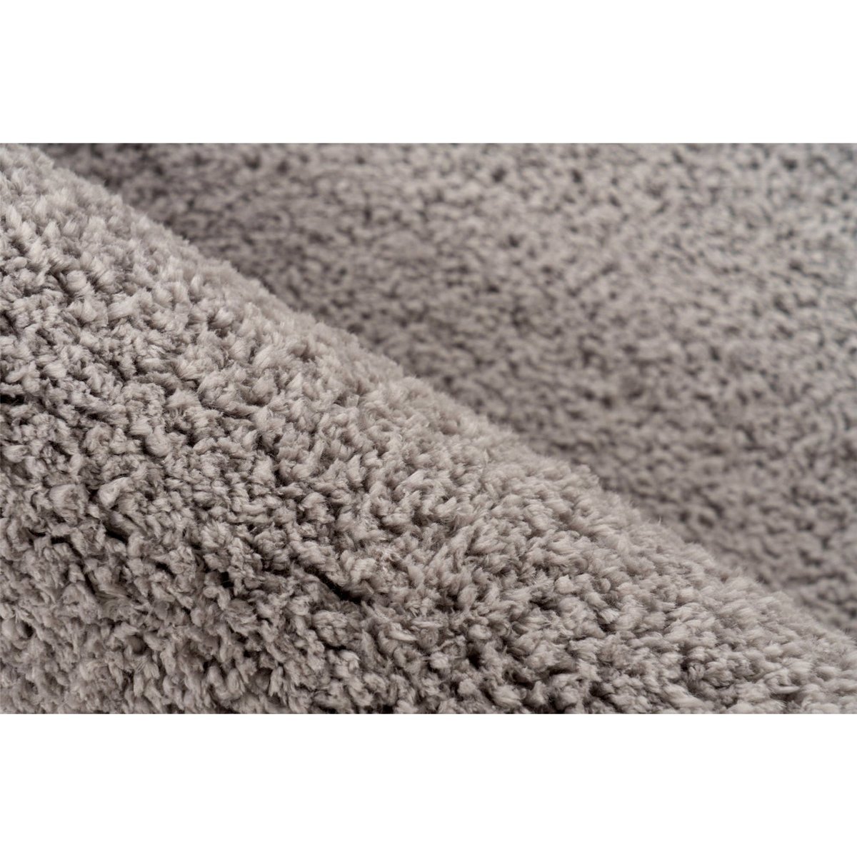 Tapis shaggy à poils longs, Style moderne uni argent clair tirant vers gris, ARTE ESPINA