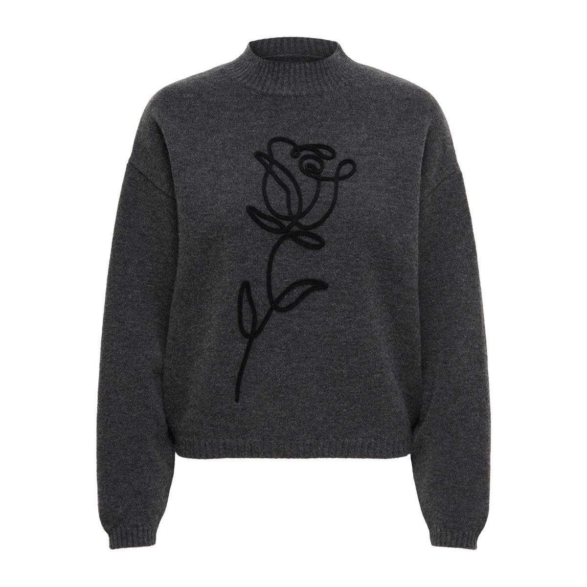 Pull En Maille medium grey melange, ONLY
