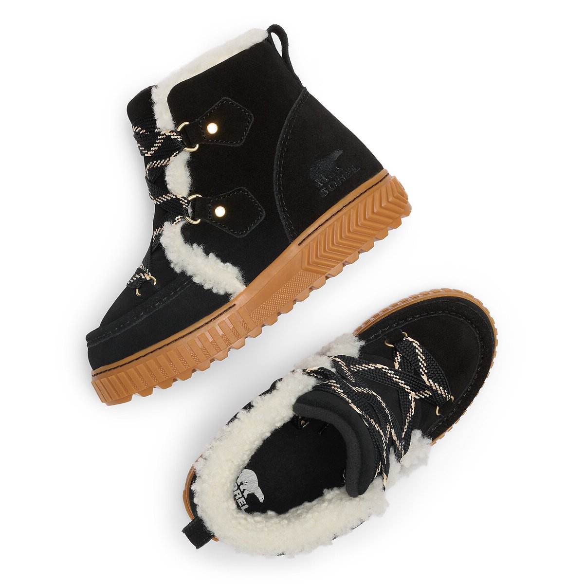 Ona Ave Alpine Plus Waterproof Faux Fur-Lined Ankle Boots black, SOREL