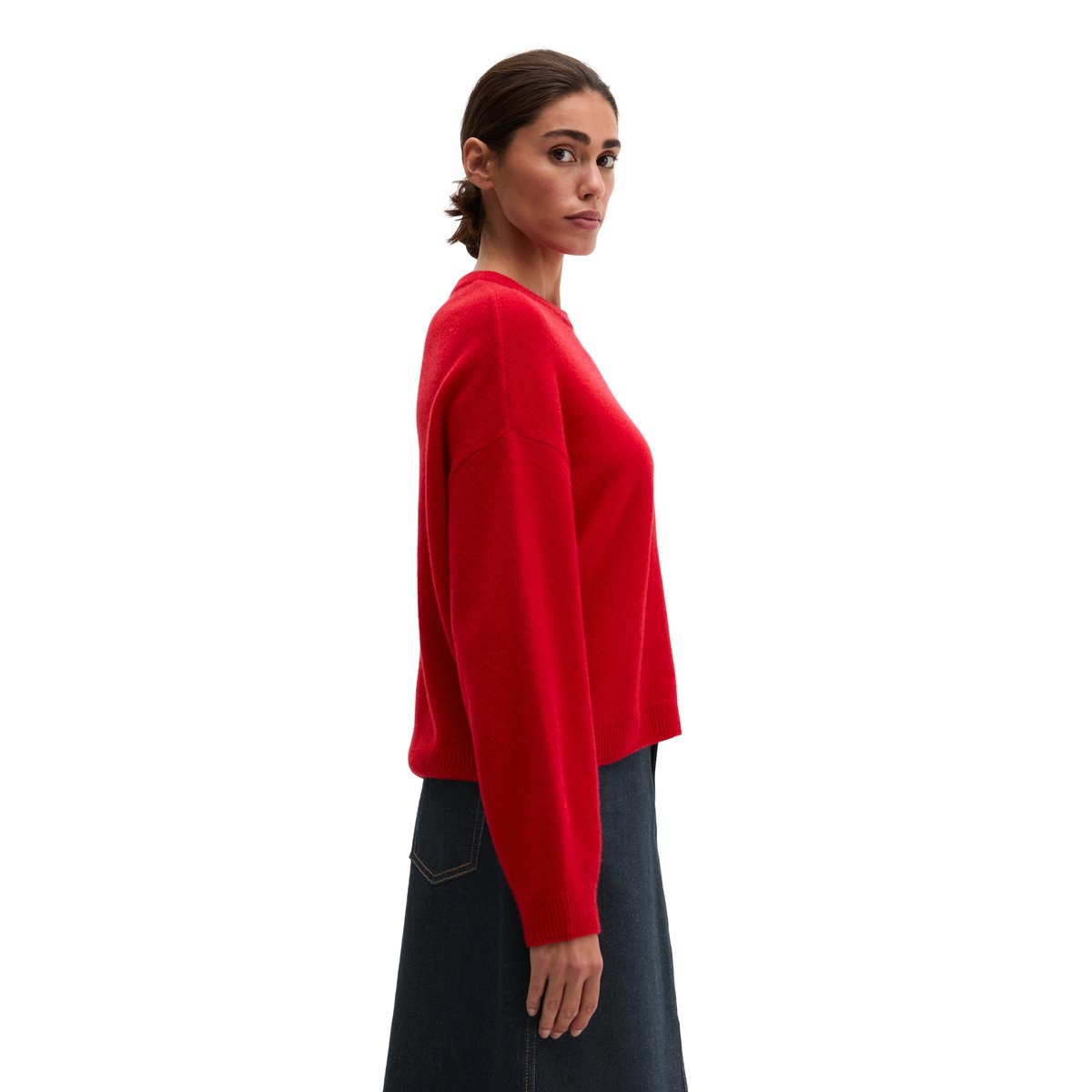 Pull ample en laine mérinos douce rouge, MARC O'POLO