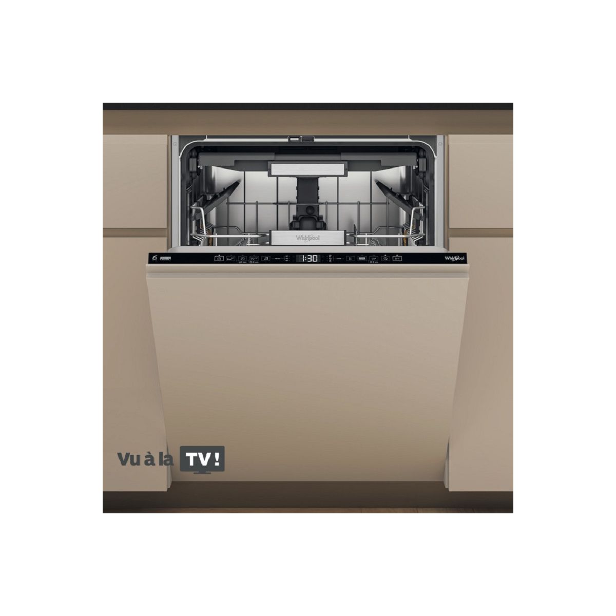 Lave vaisselle encastrable W7IHT40TS MaxiSpace couleur unique, WHIRLPOOL