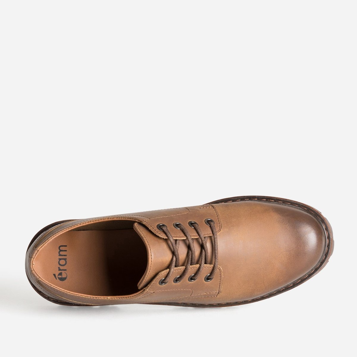 Derby en cuir FABRIZZIO cognac, ERAM