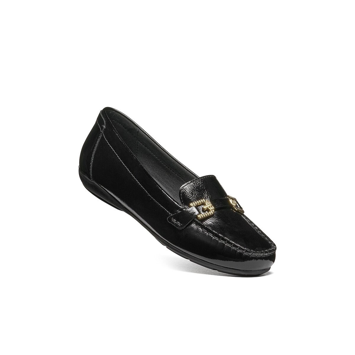 Mocassins en cuir, ANNYTAH MOC noir, GEOX