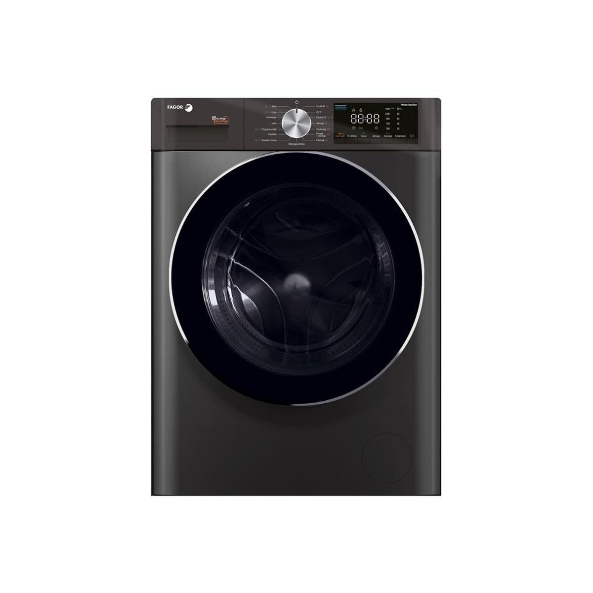 Lave linge sechant FLSF10614IDS1 noir, FAGOR