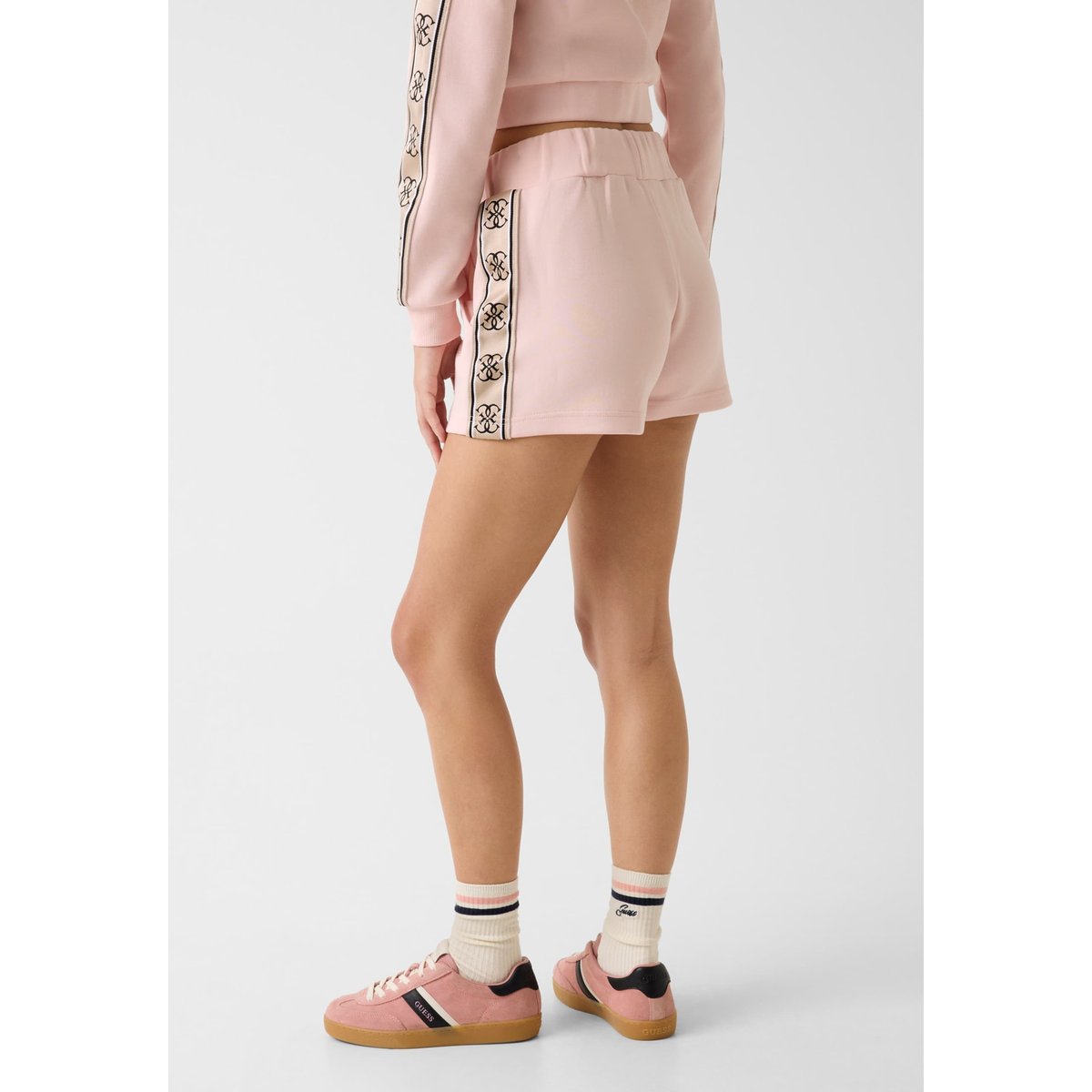 Short Logo Sur Le Côté rose, GUESS