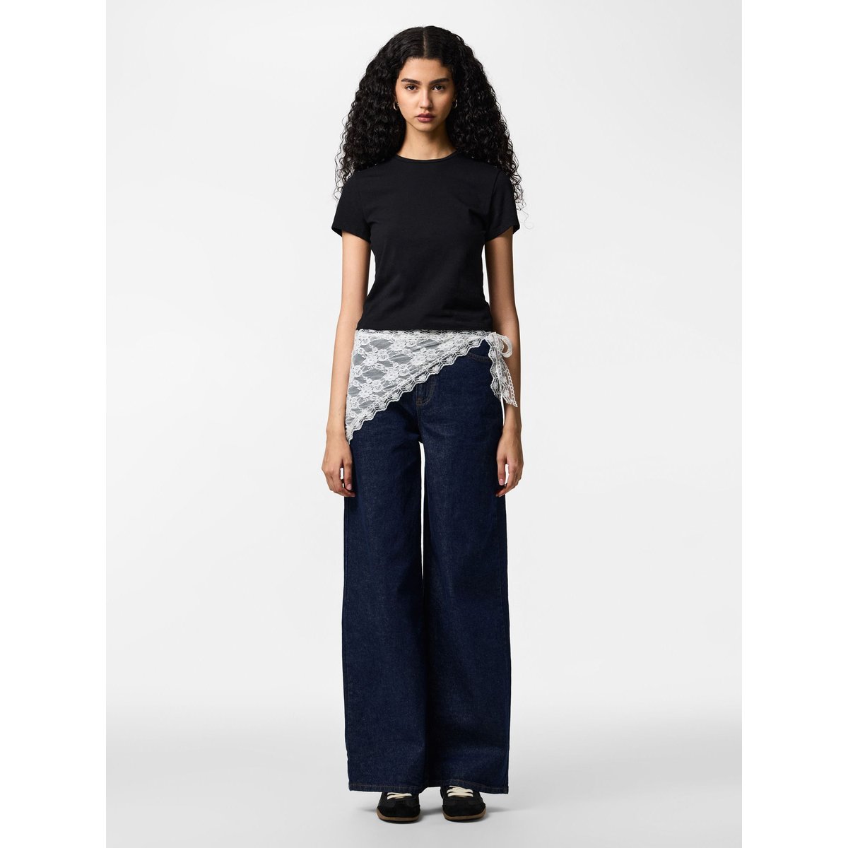 T-Shirt noir - black, PIECES