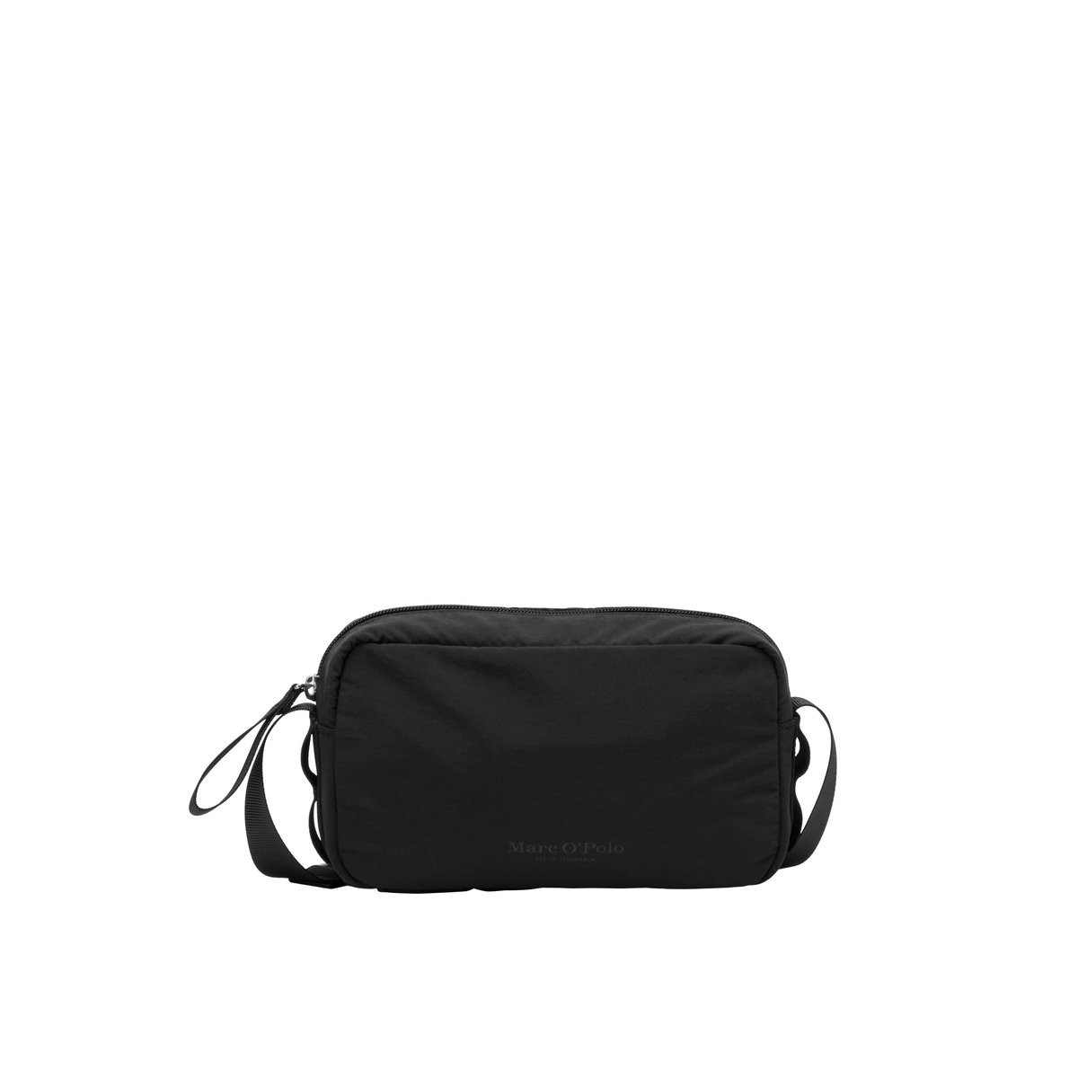 Sac à bandoulière modèle Lima petit format en nylon recyclé noir, MARC O'POLO