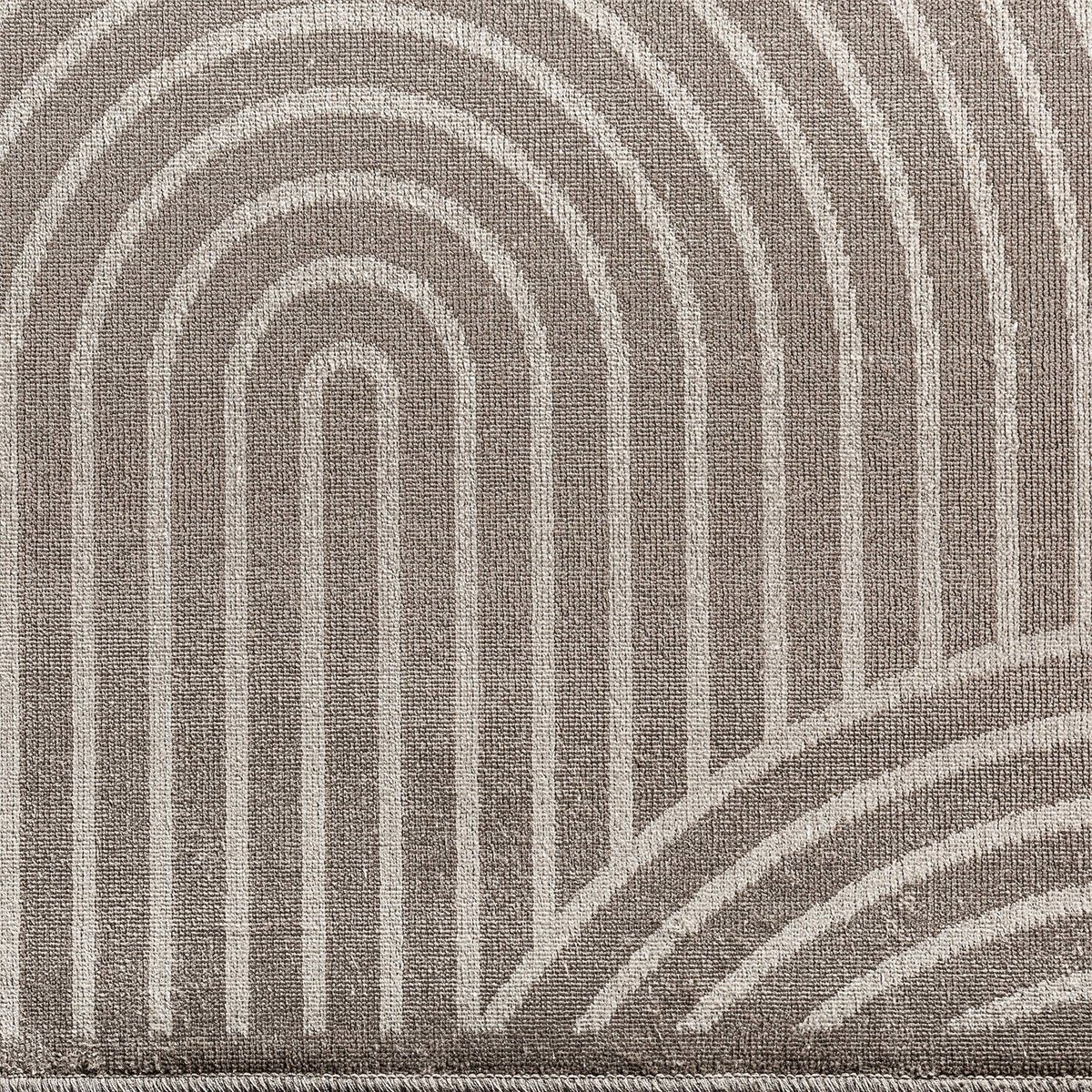 Tapis classique en viscose et polyester beige doux naturel, RECOLLECTION