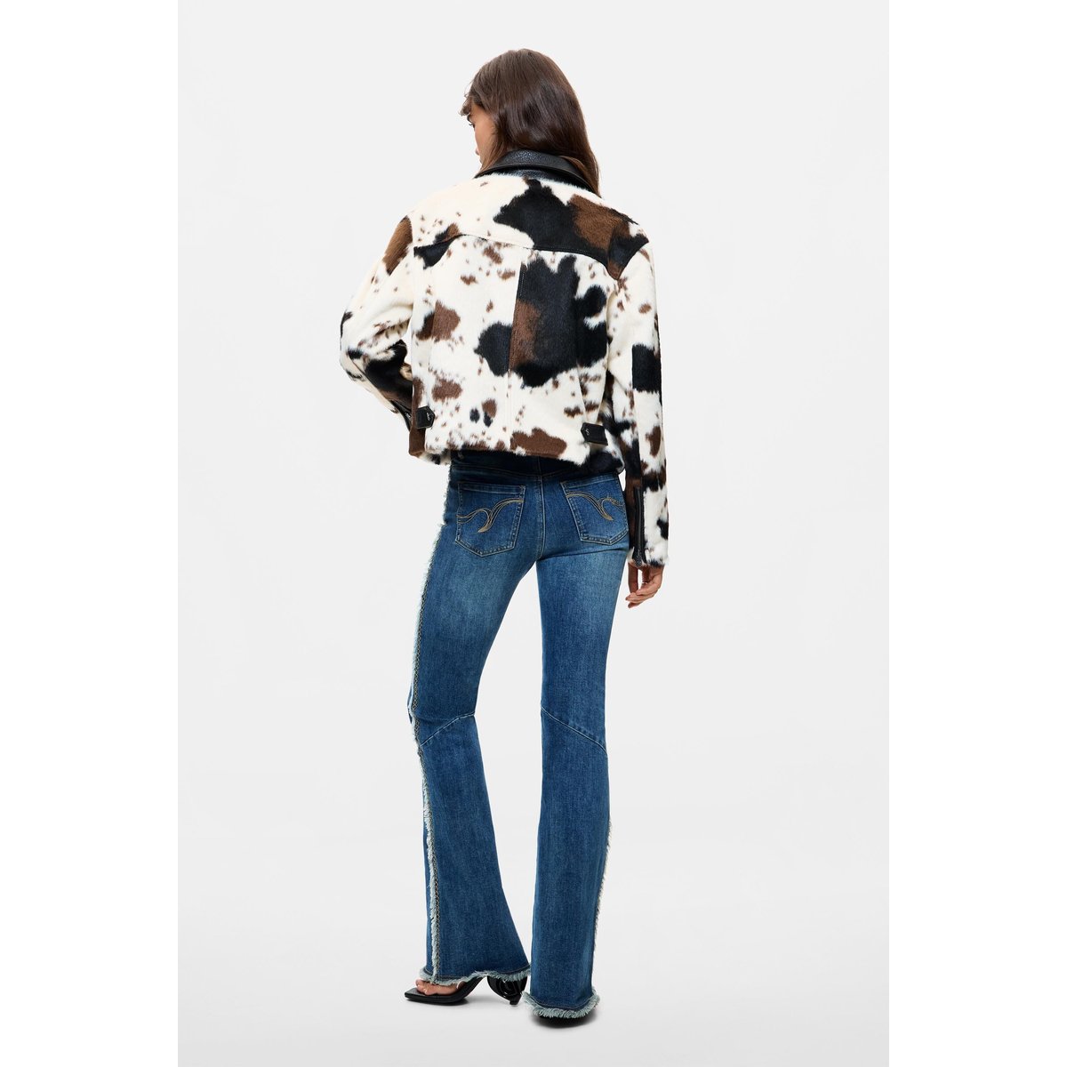 Blouson à imprimé animal beige, DESIGUAL