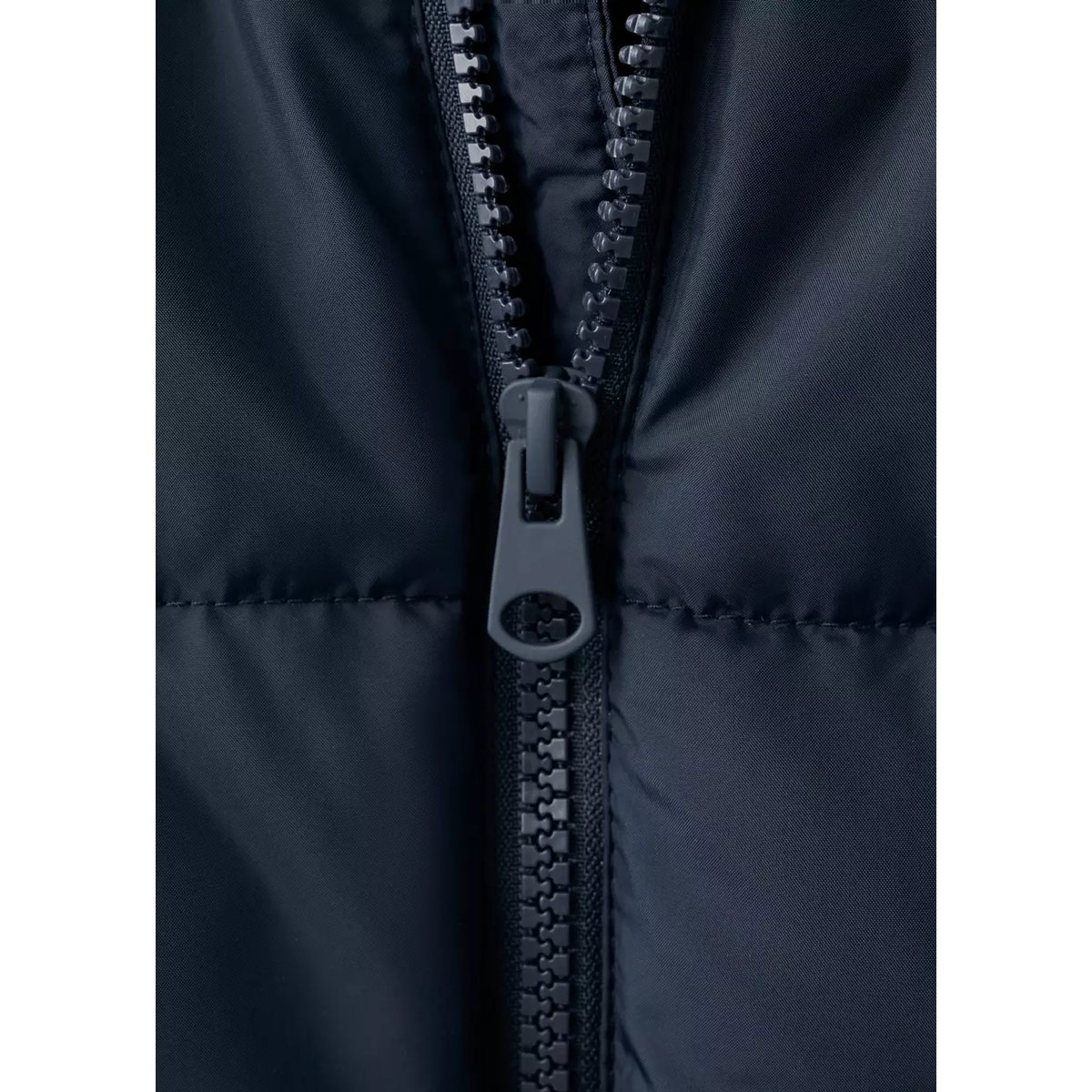 Anorak matelassé à capuche bleu marine, MANGO BABY