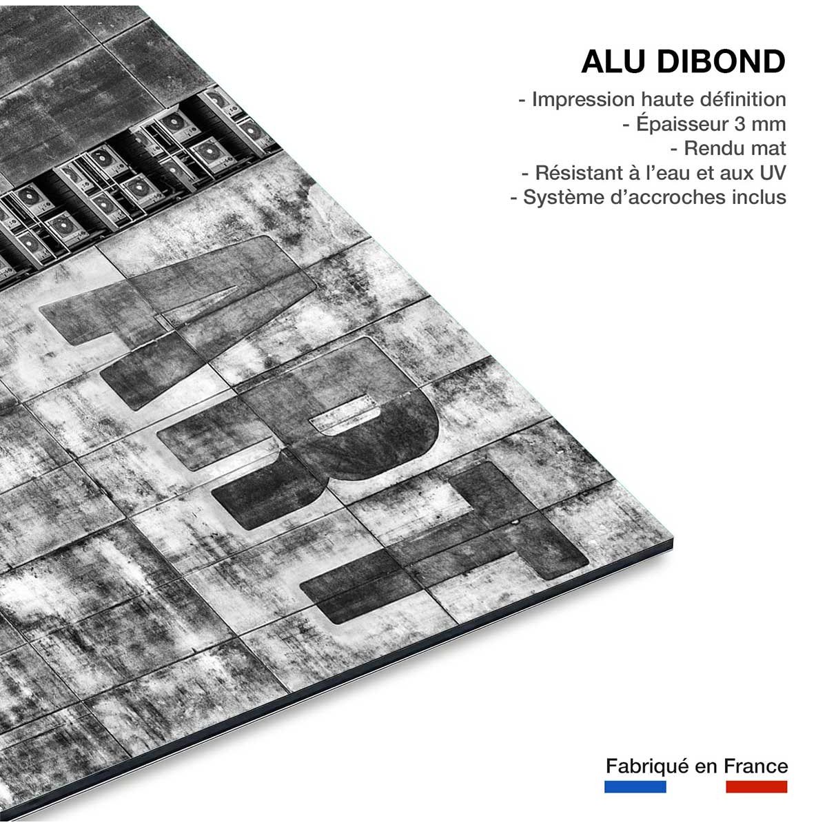 Tableau deco Gritty palace tableau alu dibond, HEXOA