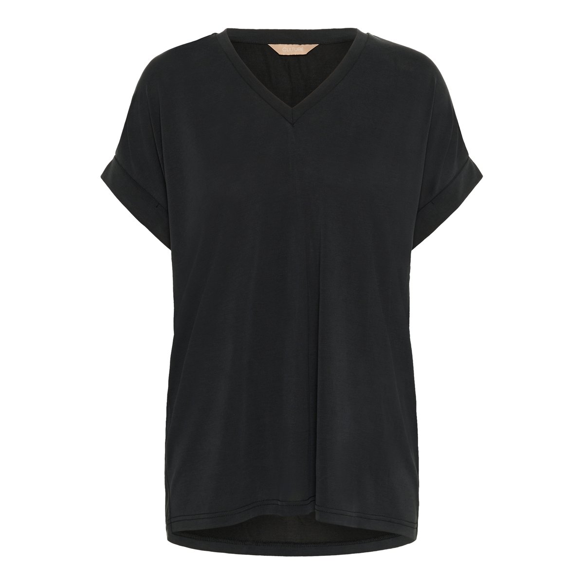 T-shirt à manches courtes noir black wash, CULTURE