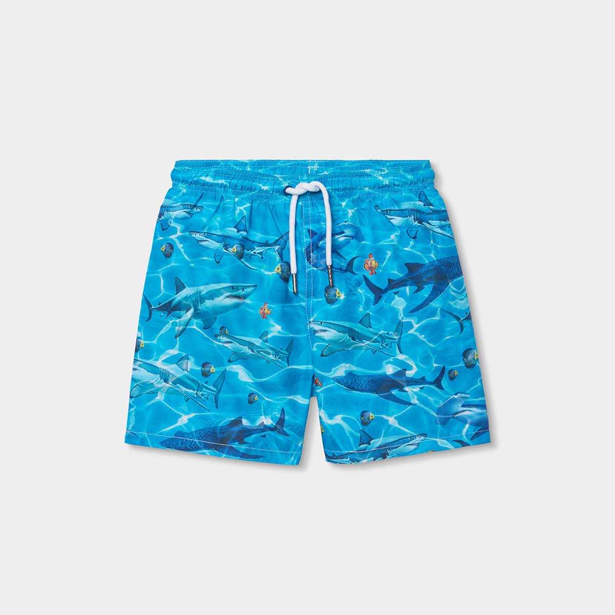 Maillot de bain enfant en tissu recyclé bleu, BOBOLI