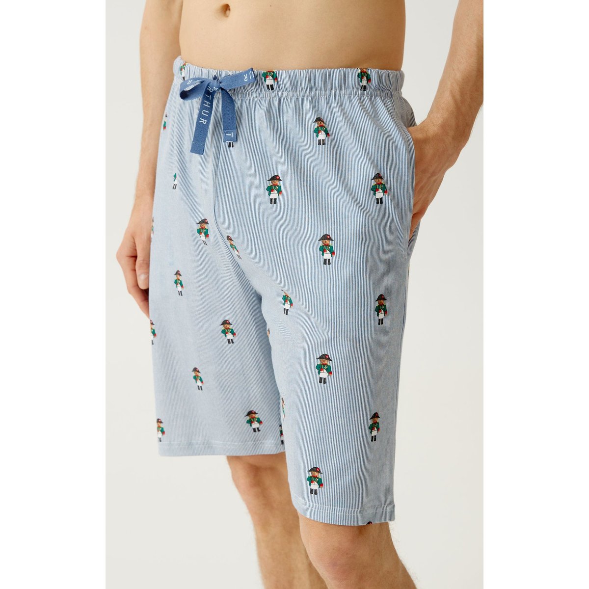 Pyjashort en coton, Napoléours bleu, ARTHUR