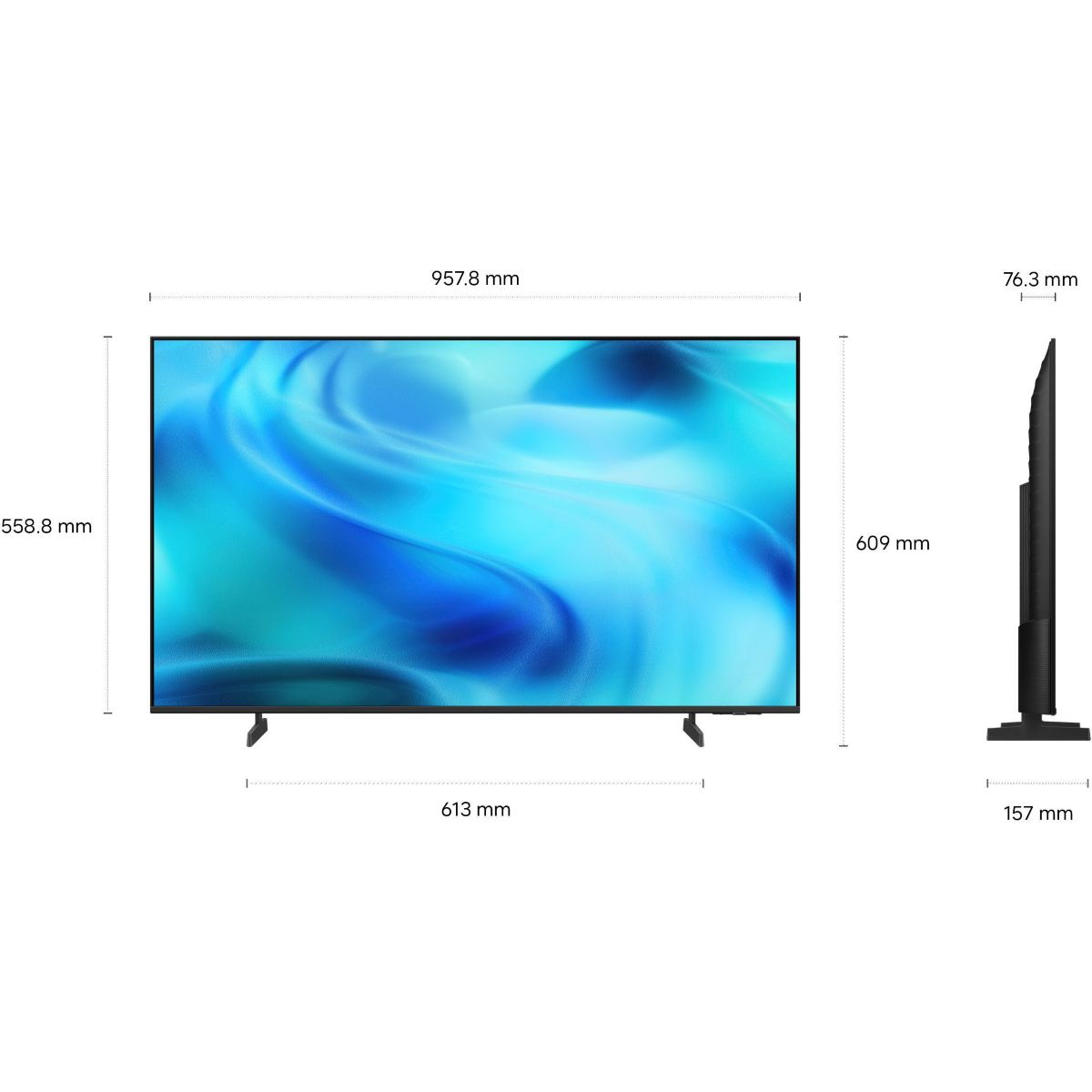 TV LED TU43U8005H (2026) 43" (108 cm) 4K Ultra HD - Smart TV avec IA couleur unique, SAMSUNG