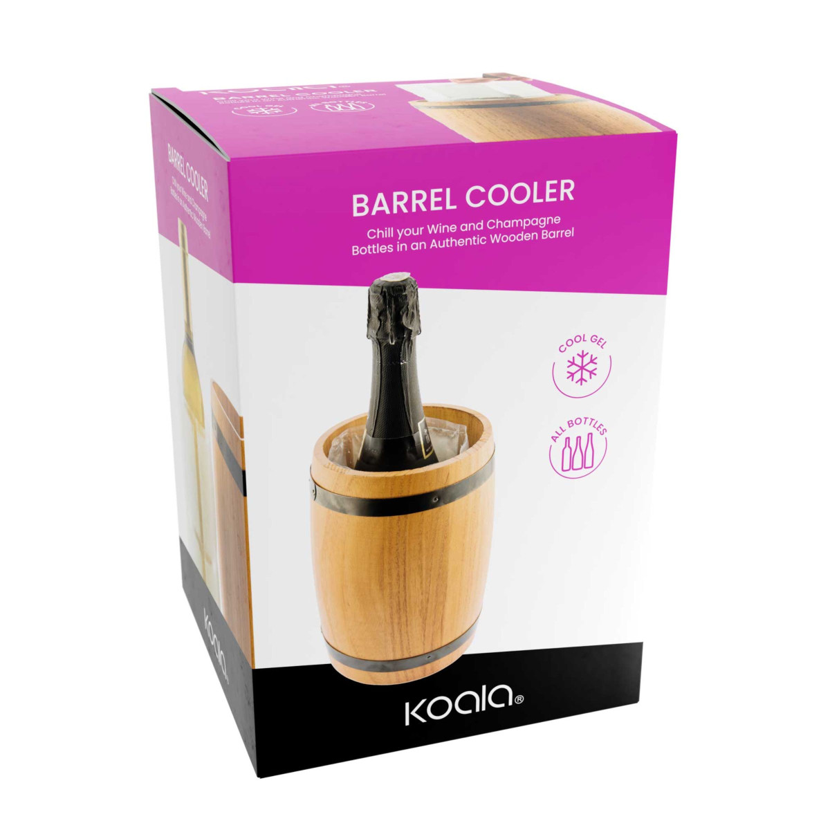 Rafraichisseur Tonneau de bois - BARREL couleur unique, KOALA