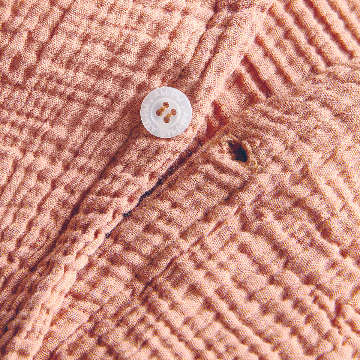 Housse de couette gaze de coton biologique, Cuddly rose des sables, AM.PM