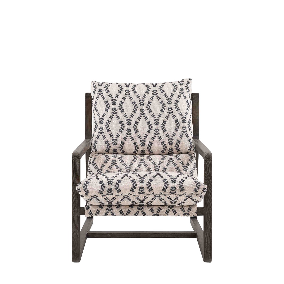 Beverly Ash Wood Lounge Chair beige/black, ÉDITÉ