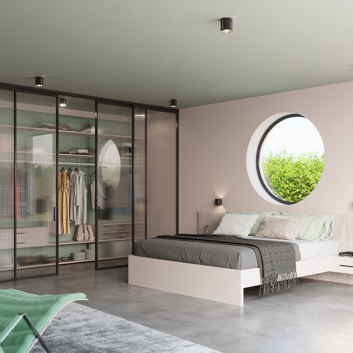 Plafonnier Aluminium Noir G9 1 Inez noir, EDEN