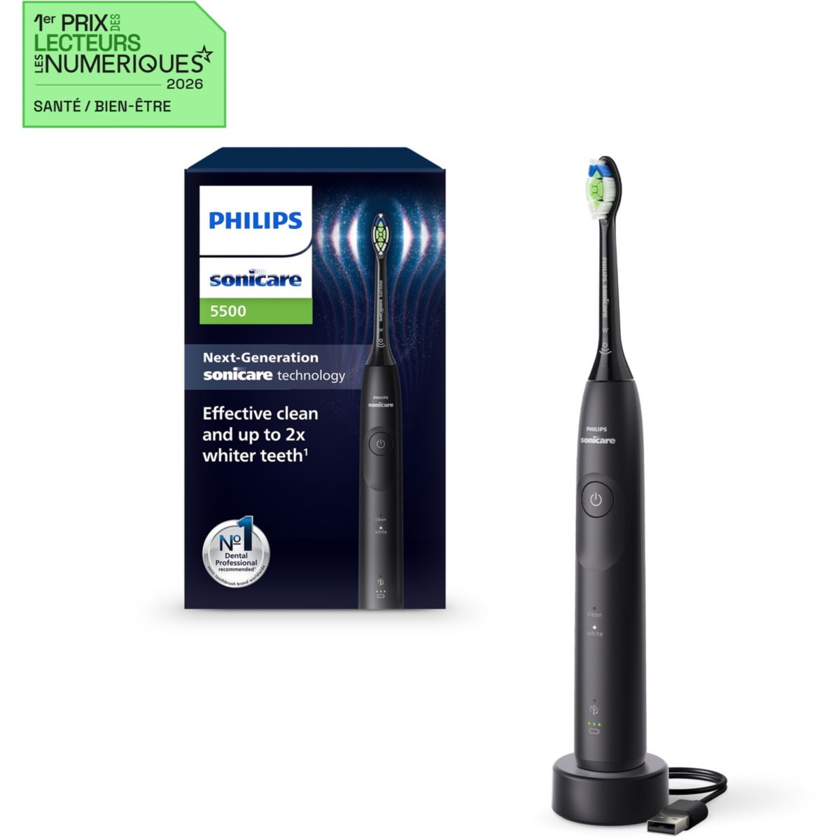 Brosse à dents électrique Sonicare 5500 series HX7111/01 couleur unique, PHILIPS