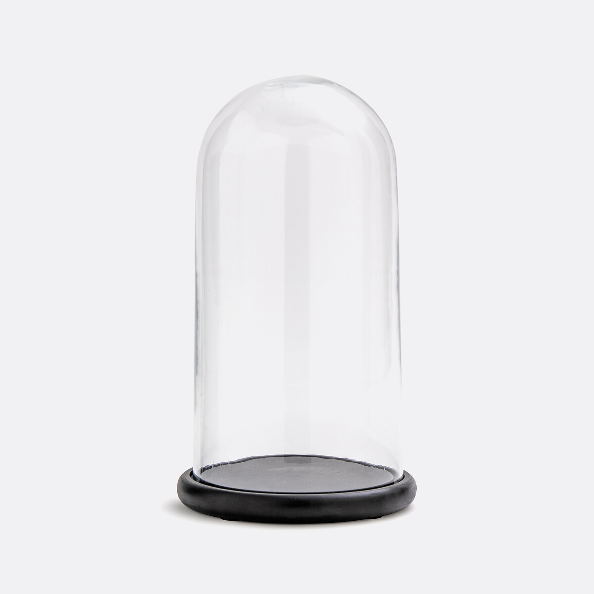 Cloche en verre avec socle noir Campa noir/transparent, LA REDOUTE INTERIEURS