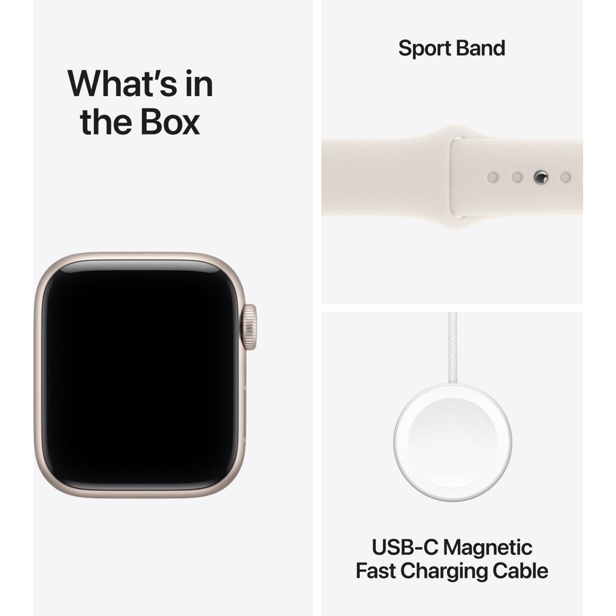 Montre connectée SE 3 44mm Lumière Stellaire M/L beige, APPLE