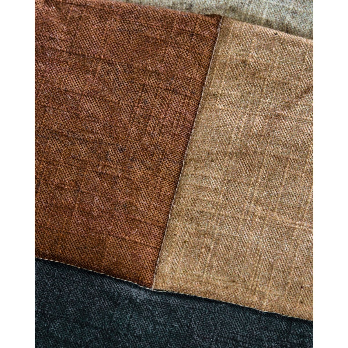 Housse de coussin en coton Patch 50x50 cm noir, sable, marron, HOUSE DOCTOR