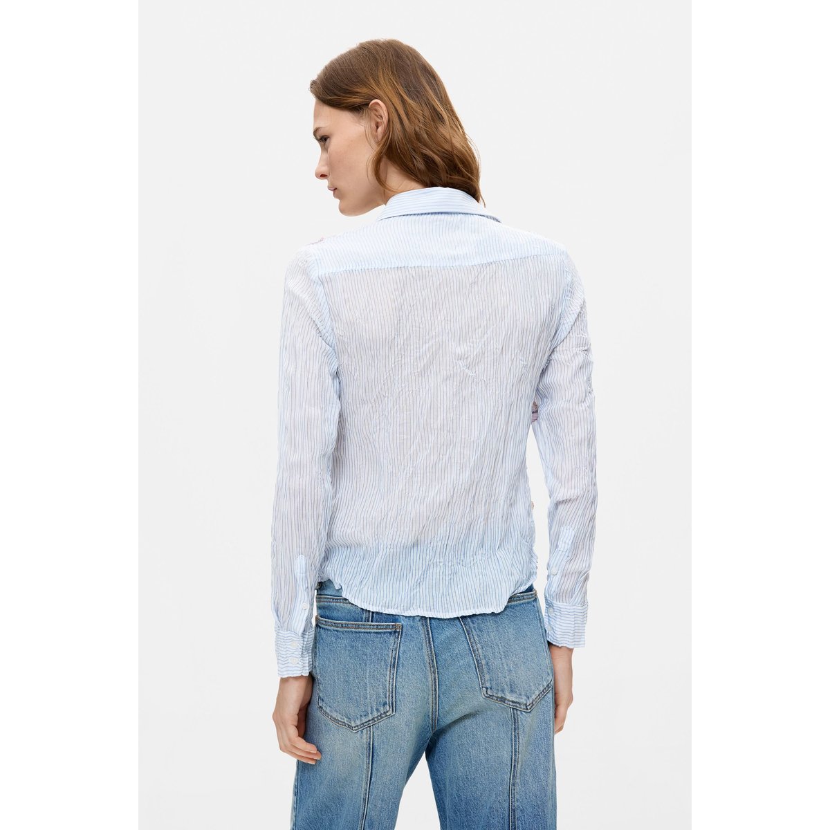 Chemise imprimée à manches longues bleu, DESIGUAL