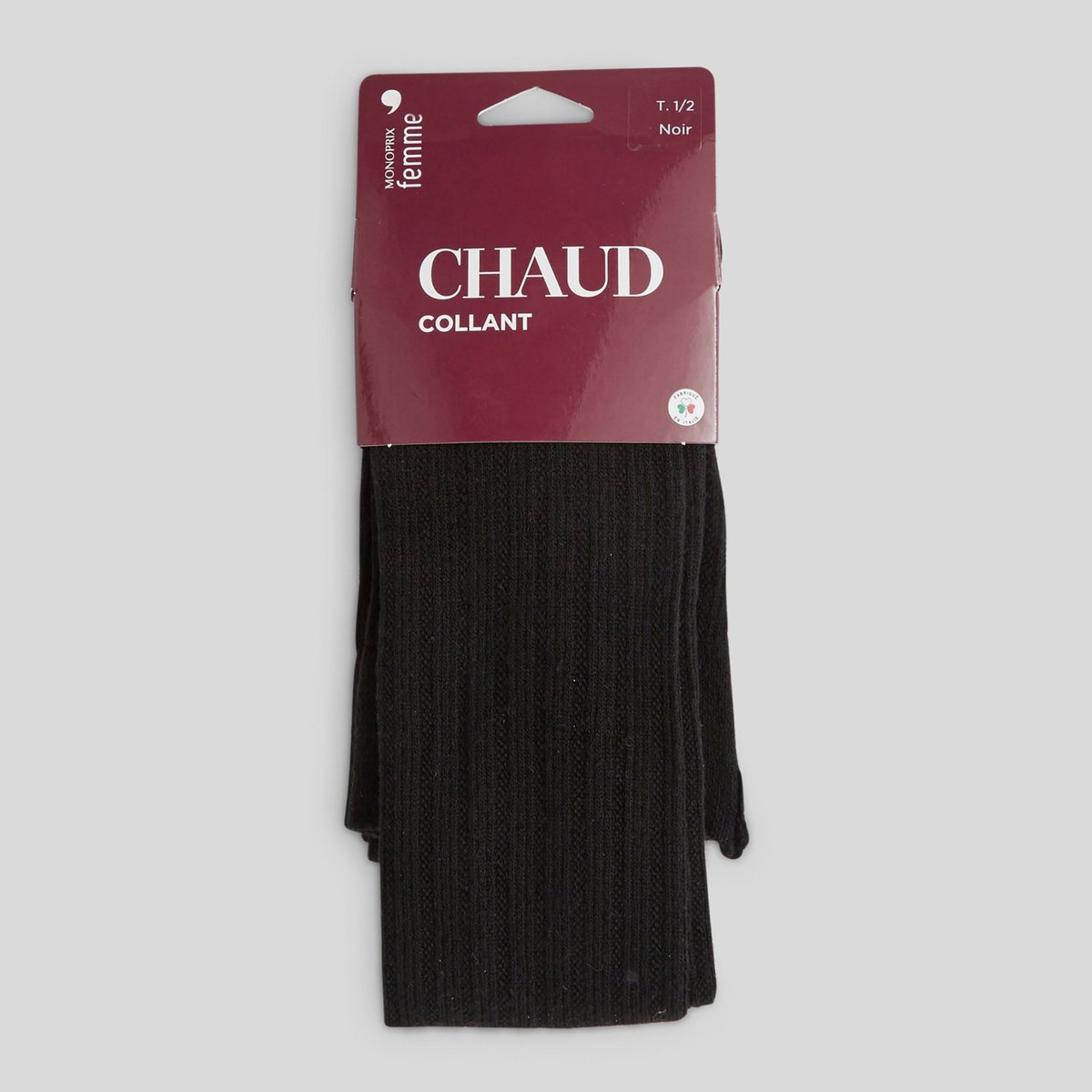 Collants contenant du cachemire noir, MONOPRIX