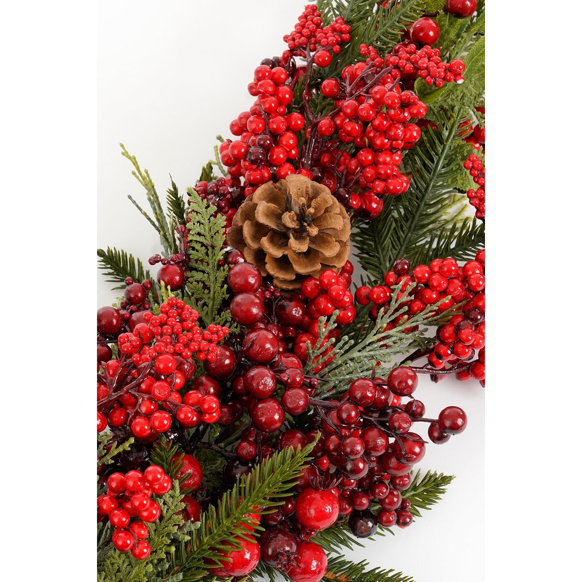Guirlande de Noël en forme de goutte RANDELL rouge, MICA DECORATIONS