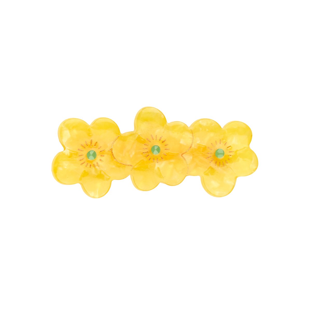 Barrette BOUTON D'OR jaune, COUCOU SUZETTE