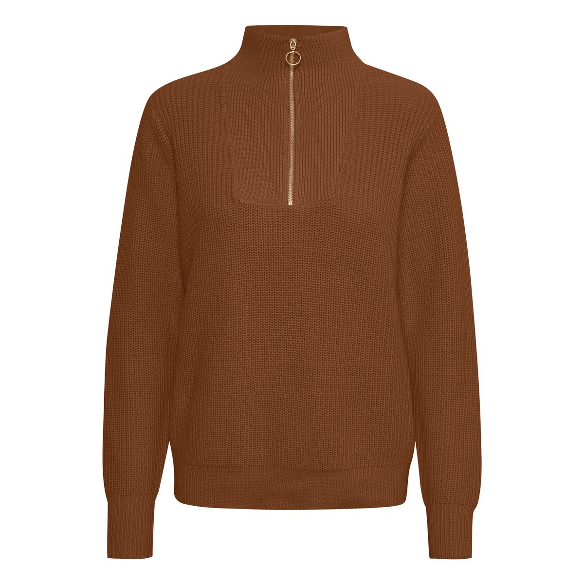 Pullover tricoté marron toffee, KAFFE