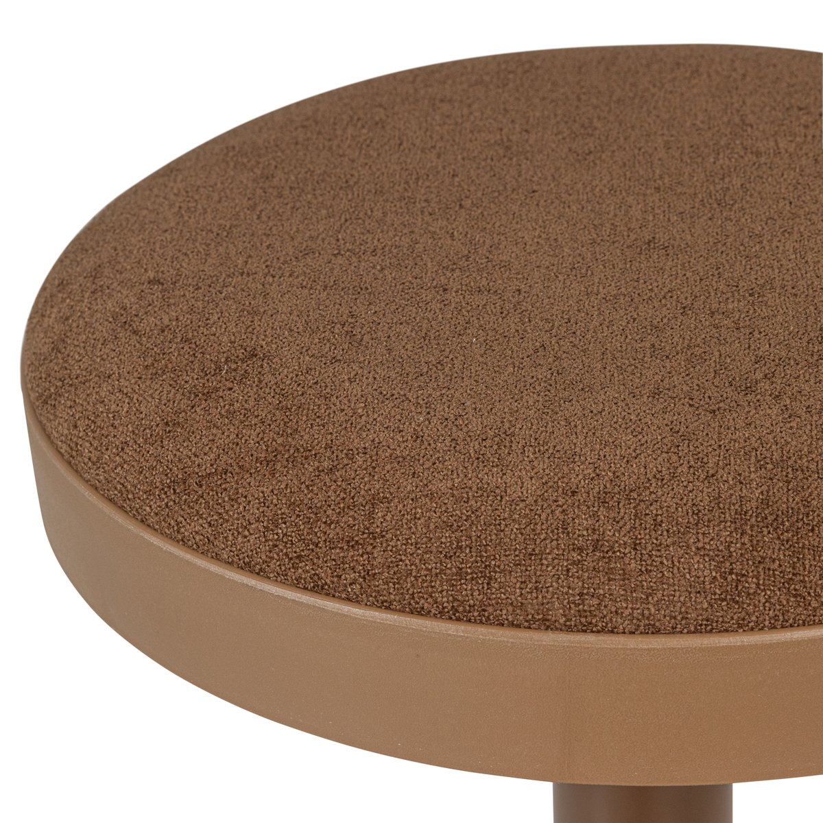 Tabouret de bar réglable en hauteur en chenille MEVO marron, WOOOD