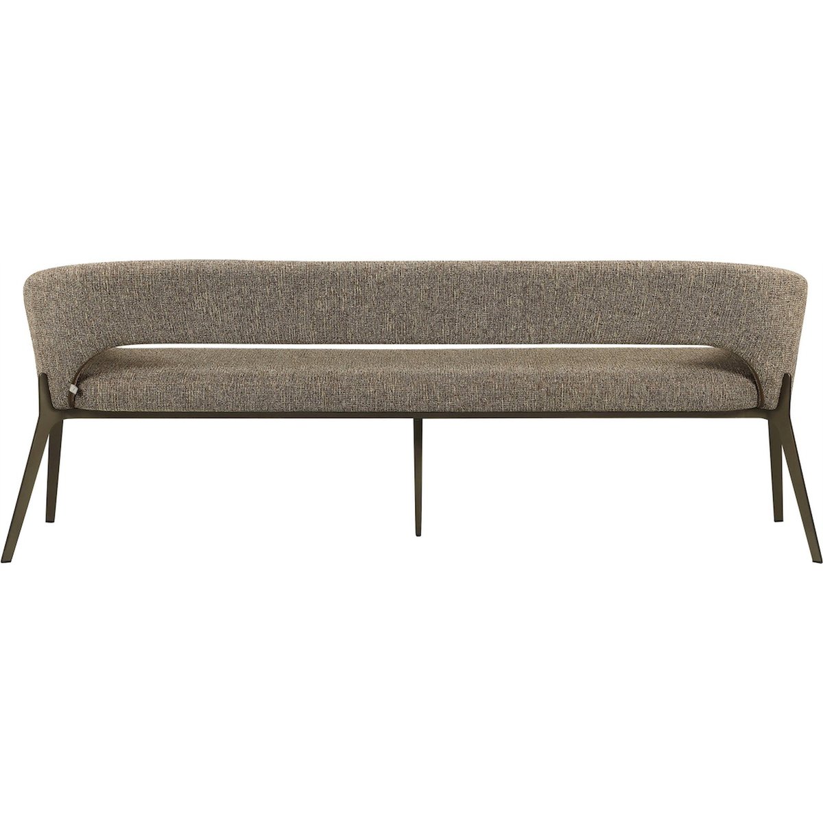 Banquette de repas en tweed tweed marron et bronze, RECOLLECTION