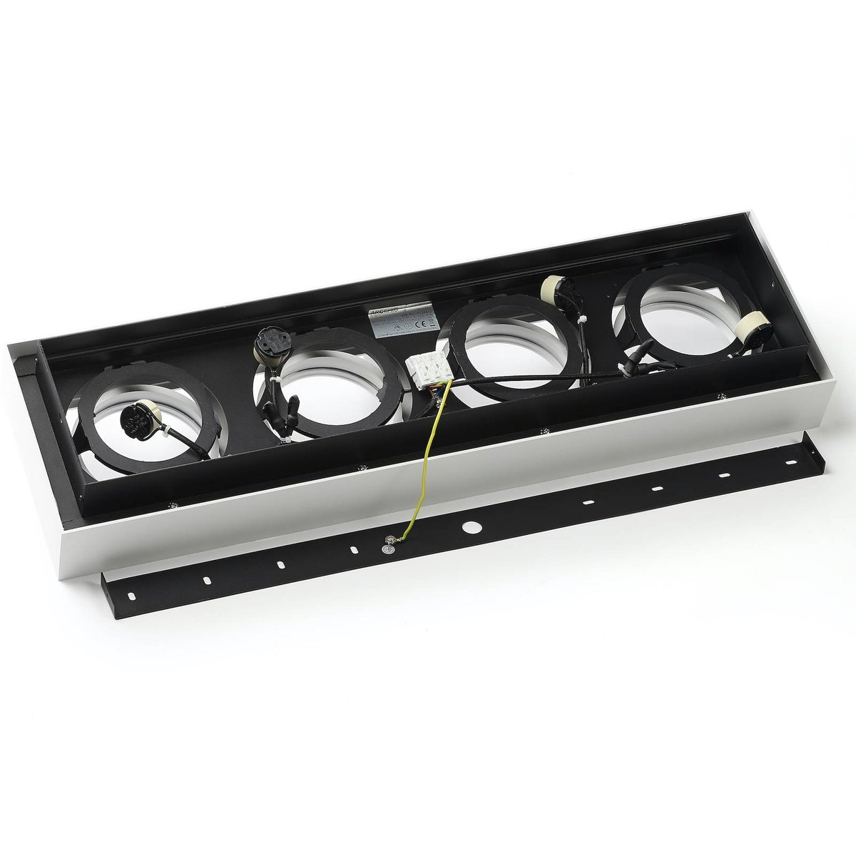 Plafonnier en aluminium moderne, Ronka blanc, ARCCHIO