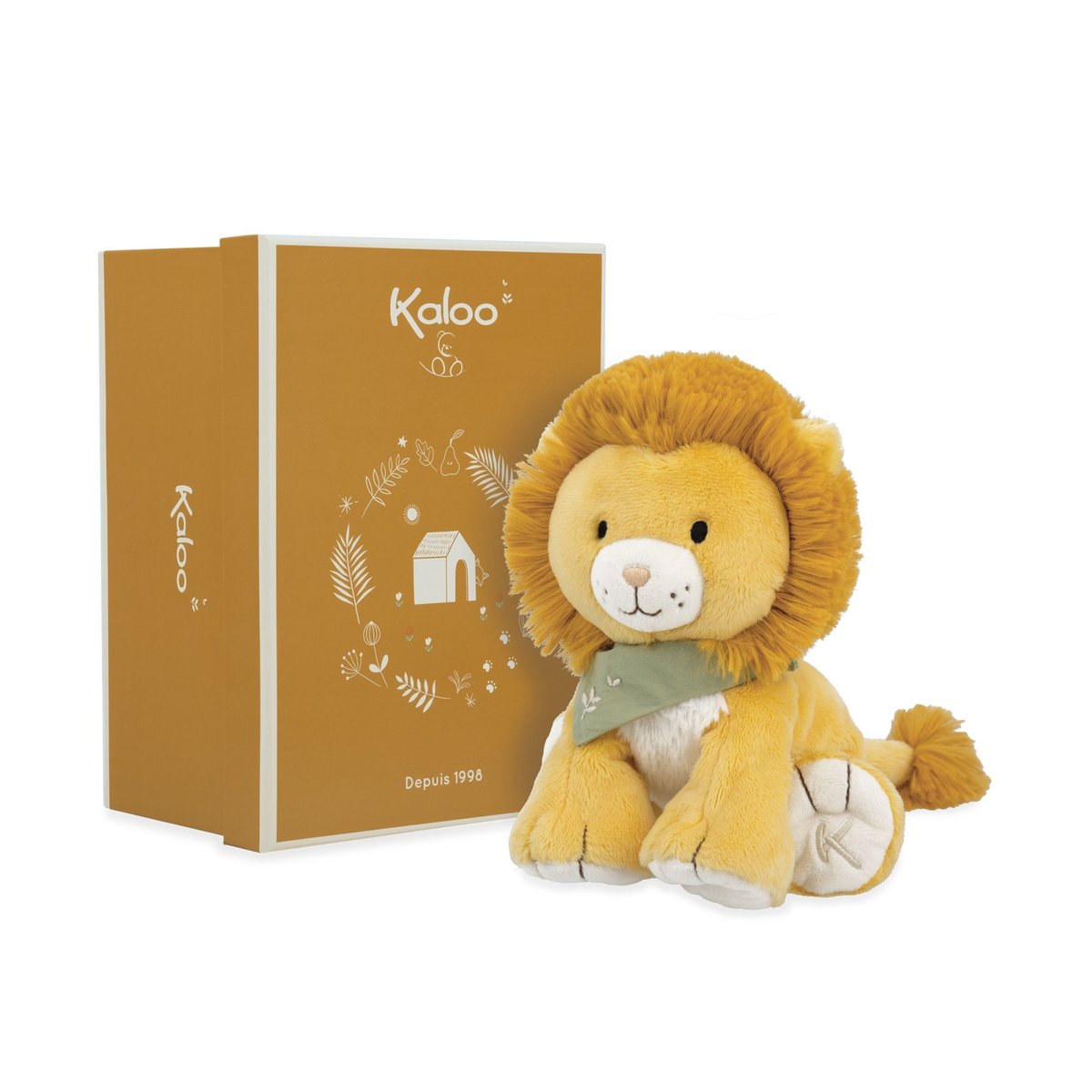 Peluche lion - 17 cm jaune, KALOO