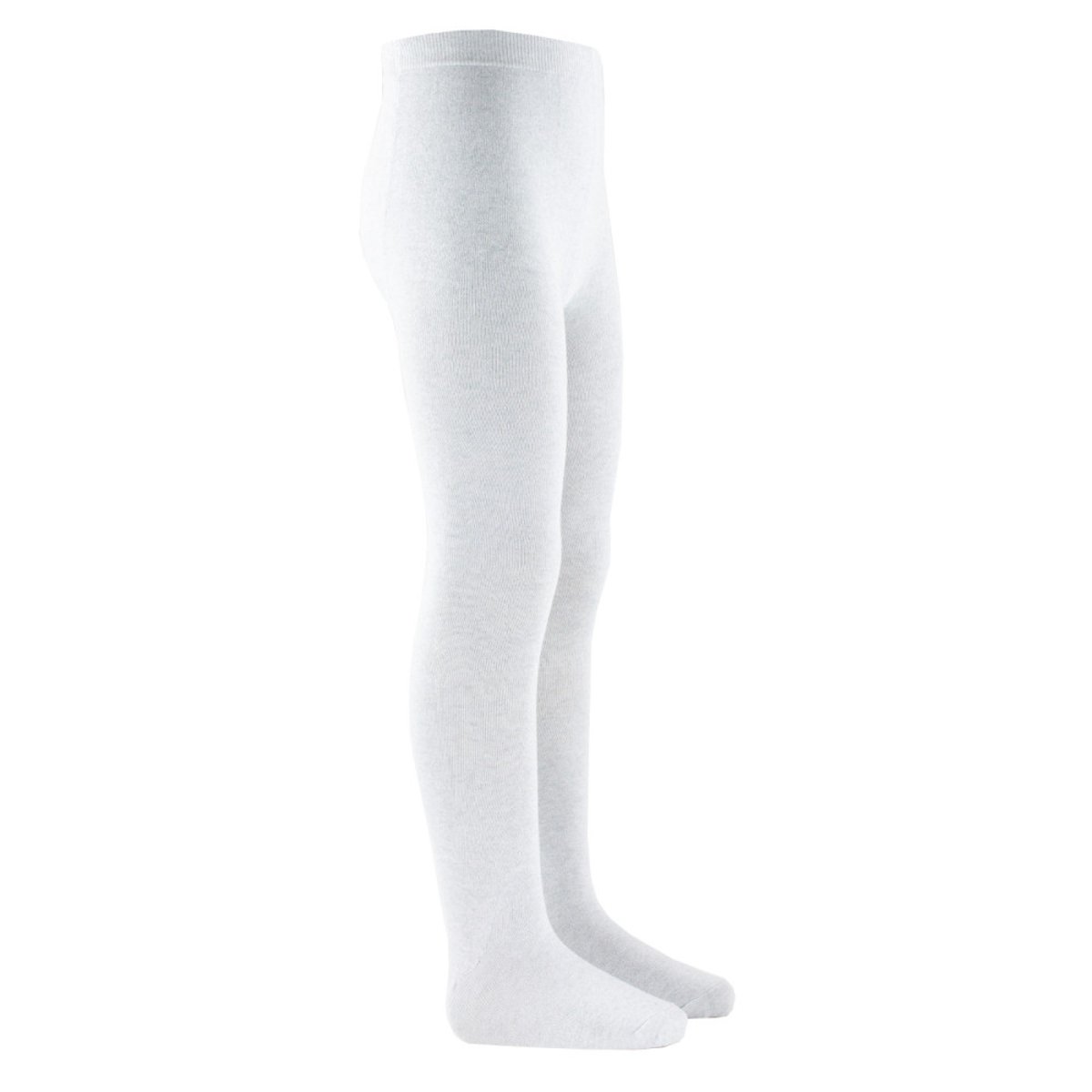 Collant uni pailleté en coton gris, KINDY