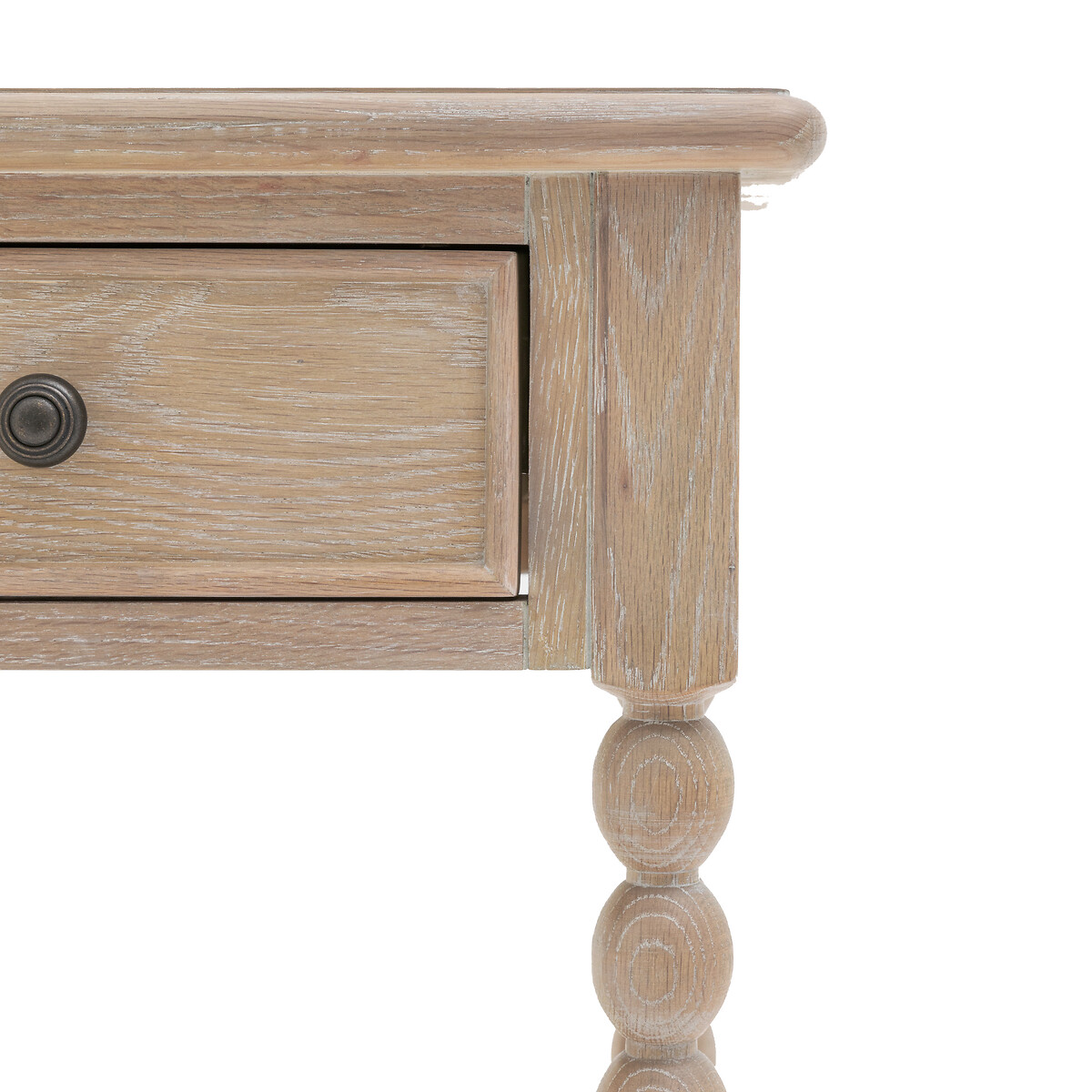 Ames Oak 1 Drawer Bedside with Pompom Legs oak, ÉDITÉ
