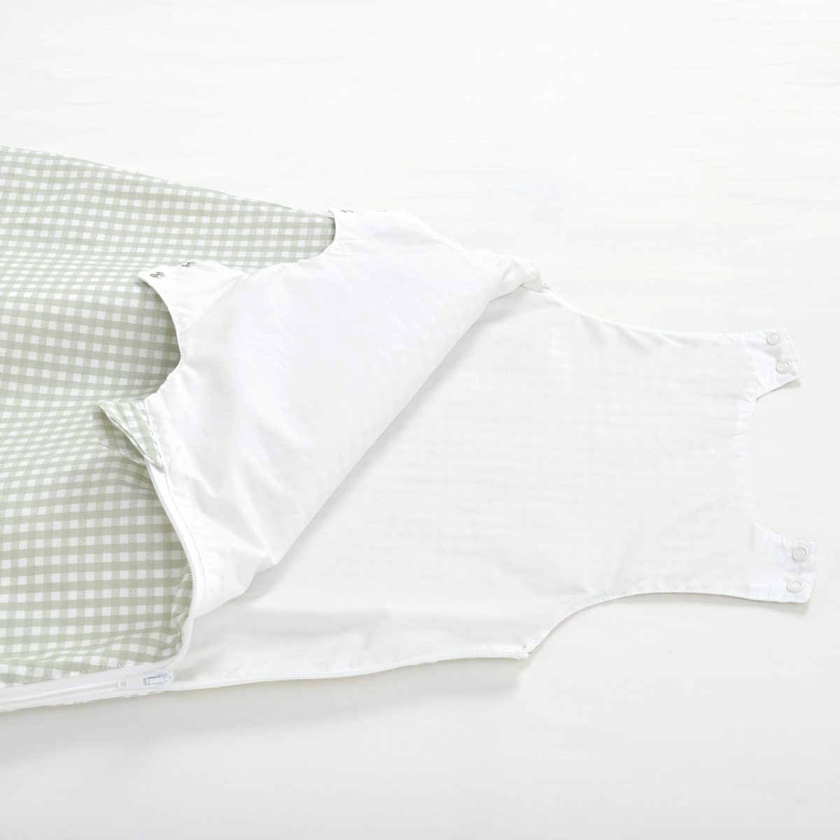 Gigoteuse été coton bio OLIVE vert, LITTLE CREVETTE
