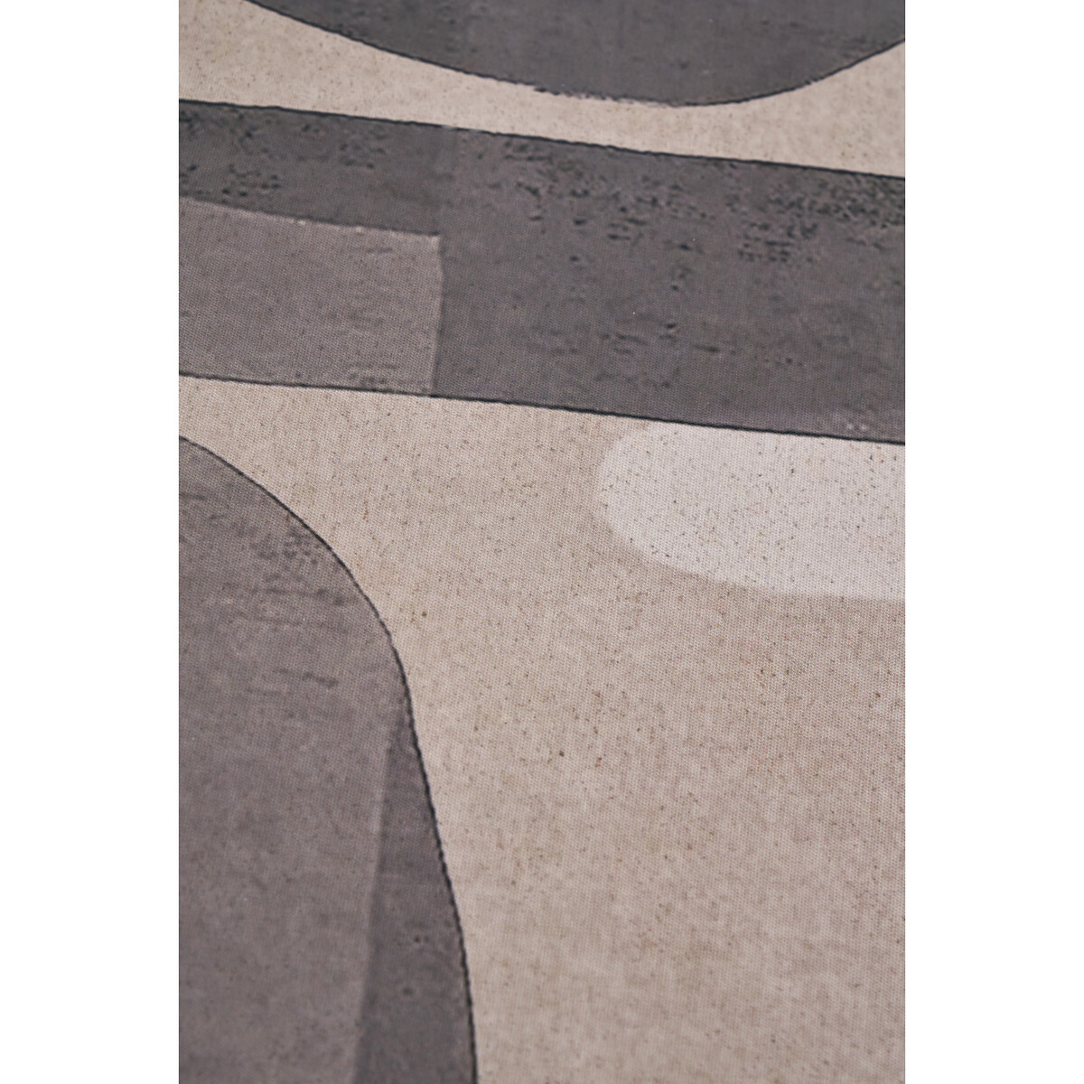 80 x 60cm Natural Canvas with Monochrome Ovals & Black Frame black/white, ÉDITÉ