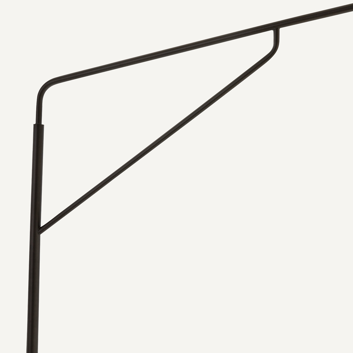 Lampadaire arc, métal fer et lin, Cinqua canon de fusil, AM.PM