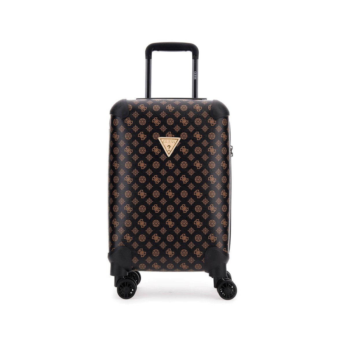 Trolley Wilder Logo 4G Pivoine marron, GUESS